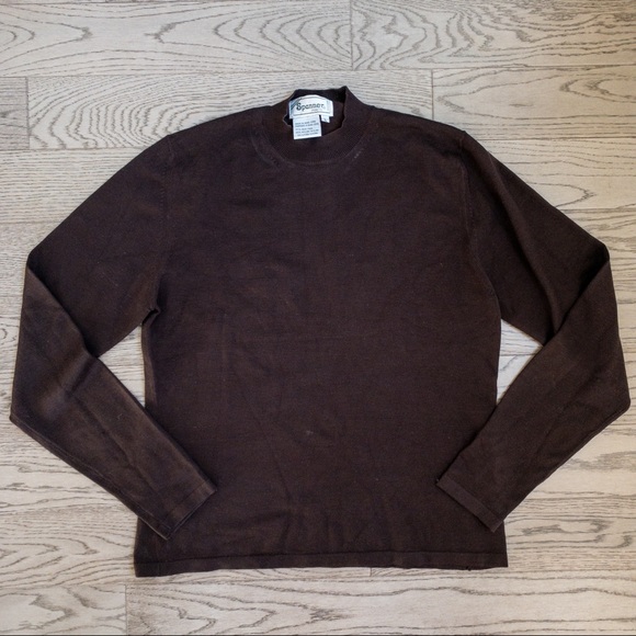 vintage silk brown top - Picture 3 of 5